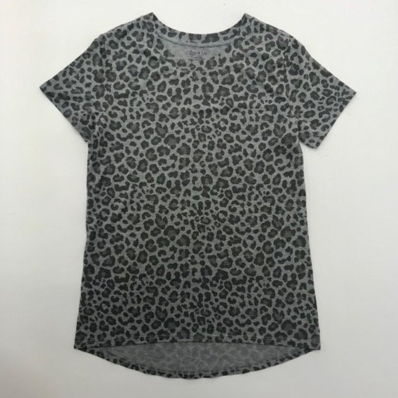 Animal Print Crew Neck Shirt - Picture 1 of 4